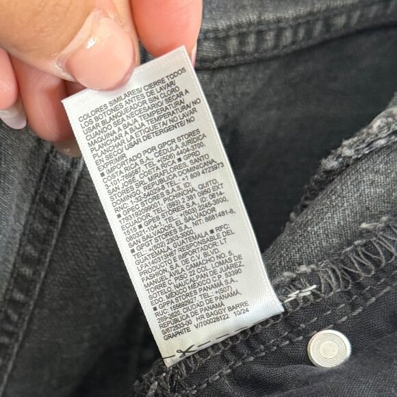 Old Navy Womens High Rise Barrel Leg Jeans Gray Size 12 Western Horseshoe Boho - Picture 5 of 6